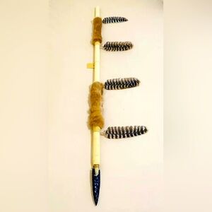 Handmade Native American spear 63”